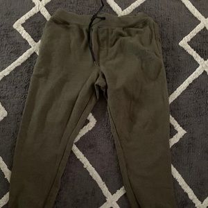 Olive colored joggers